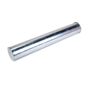 Ganza: A shiny silver metal cylindrical tube designed to be shaken.